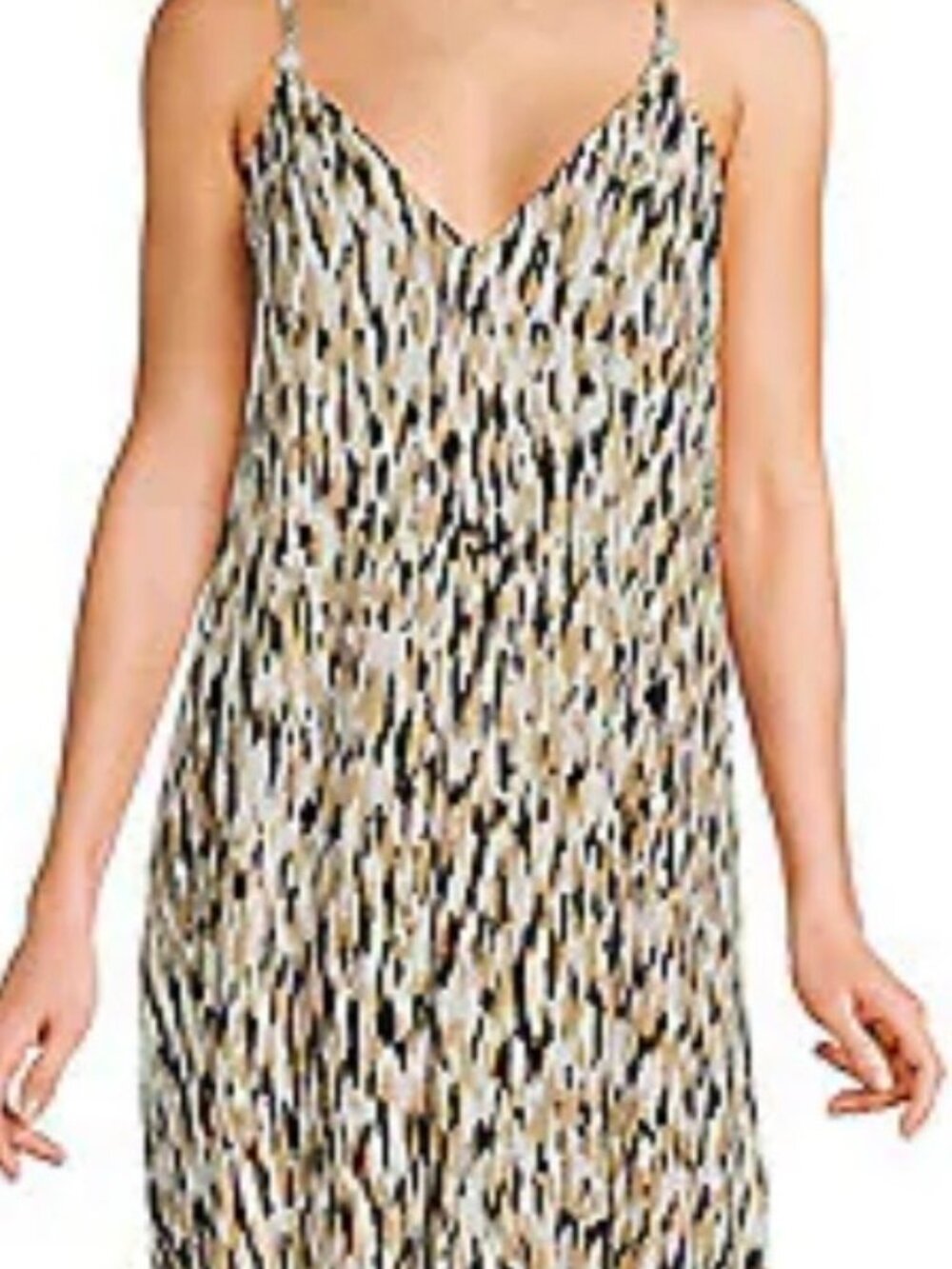 Salty Crew Spaghetti Straps Midi Animal Print Dress Size S. NWT